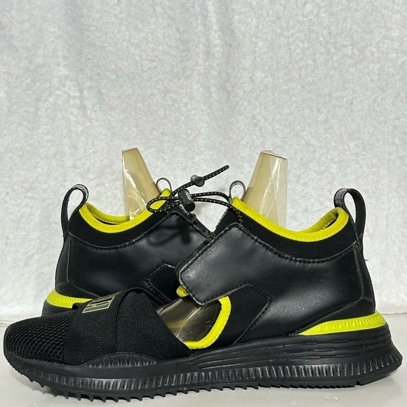 Puma Avidx Trainer Fenty by Rhiannna Womens Black/Lime Punch Sneakers Shoes SZ 8 - Picture 7 of 11